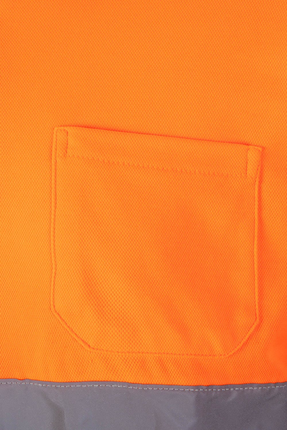 305515.POLO ALGODÓN BICOLOR ML AV AZUL NAVY/NARANJA FLÚOR 2XL