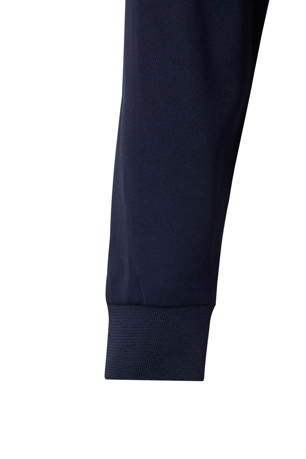 305515.POLO ALGODÓN BICOLOR ML AV AZUL NAVY/NARANJA FLÚOR 2XL