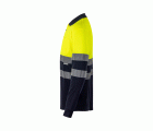 305515.POLO ALGODÓN BICOLOR ML AV AZUL NAVY/AMARILLO FLÚOR 2XL