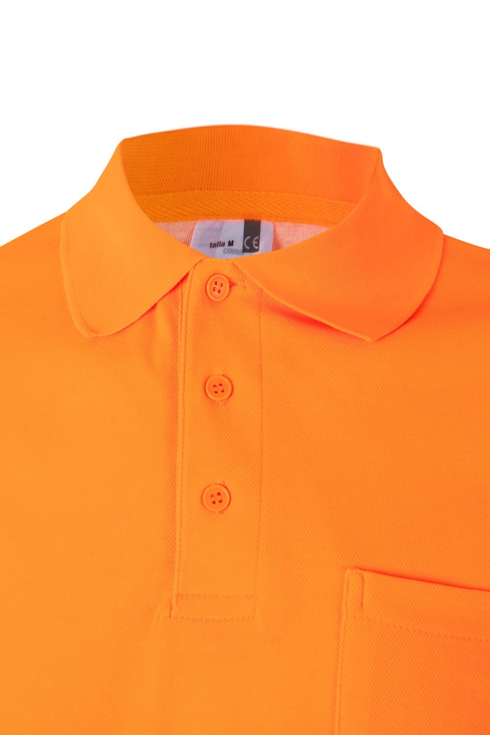 305522.POLO ALGODÓN MC RS NARANJA FLÚOR 2XL