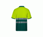 305523.POLO ALGODÓN BICOLOR MC RS VERDE/AMARILLO FLÚOR S