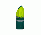 305523.POLO ALGODÓN BICOLOR MC RS VERDE/AMARILLO FLÚOR S