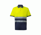 305523.POLO ALGODÓN BICOLOR MC RS AZUL NAVY/AMARILLO FLÚOR 2XL