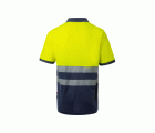 305523.POLO ALGODÓN BICOLOR MC RS AZUL NAVY/AMARILLO FLÚOR 2XL