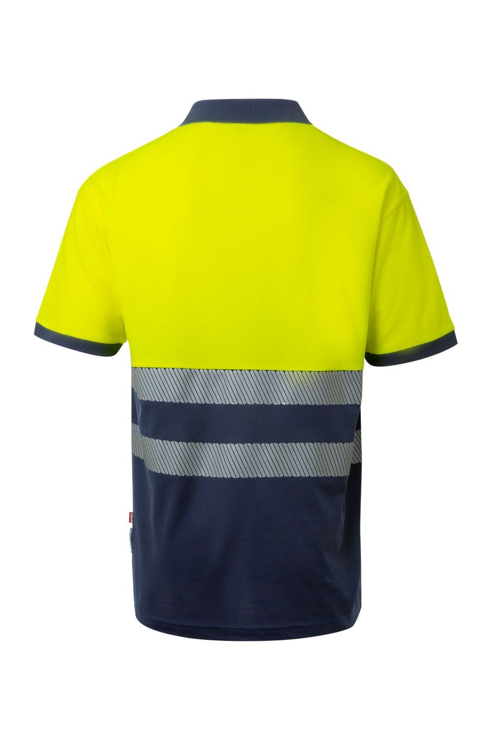 305523.POLO ALGODÓN BICOLOR MC RS AZUL NAVY/AMARILLO FLÚOR 2XL