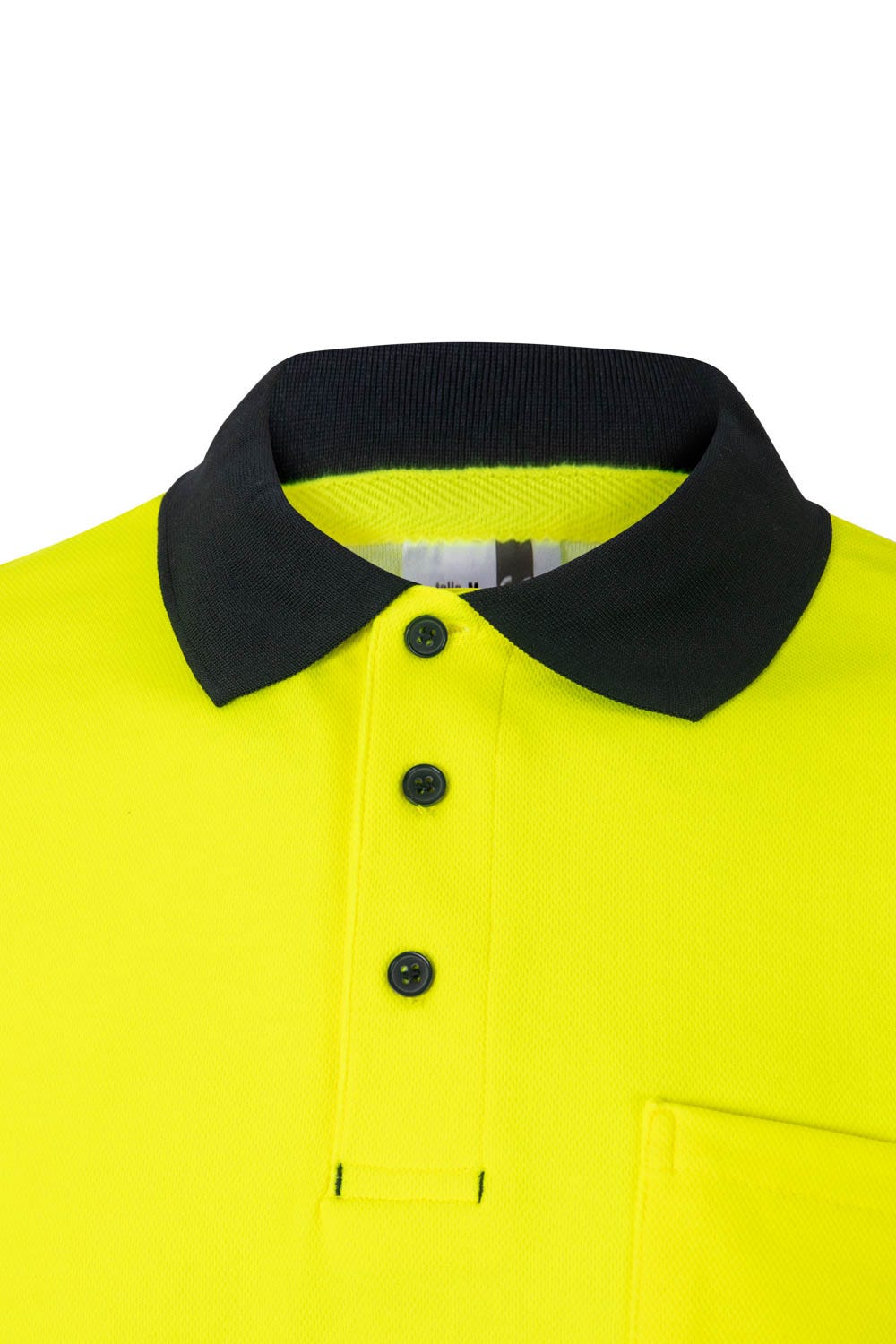 305523.POLO ALGODÓN BICOLOR MC RS AZUL NAVY/AMARILLO FLÚOR 2XL