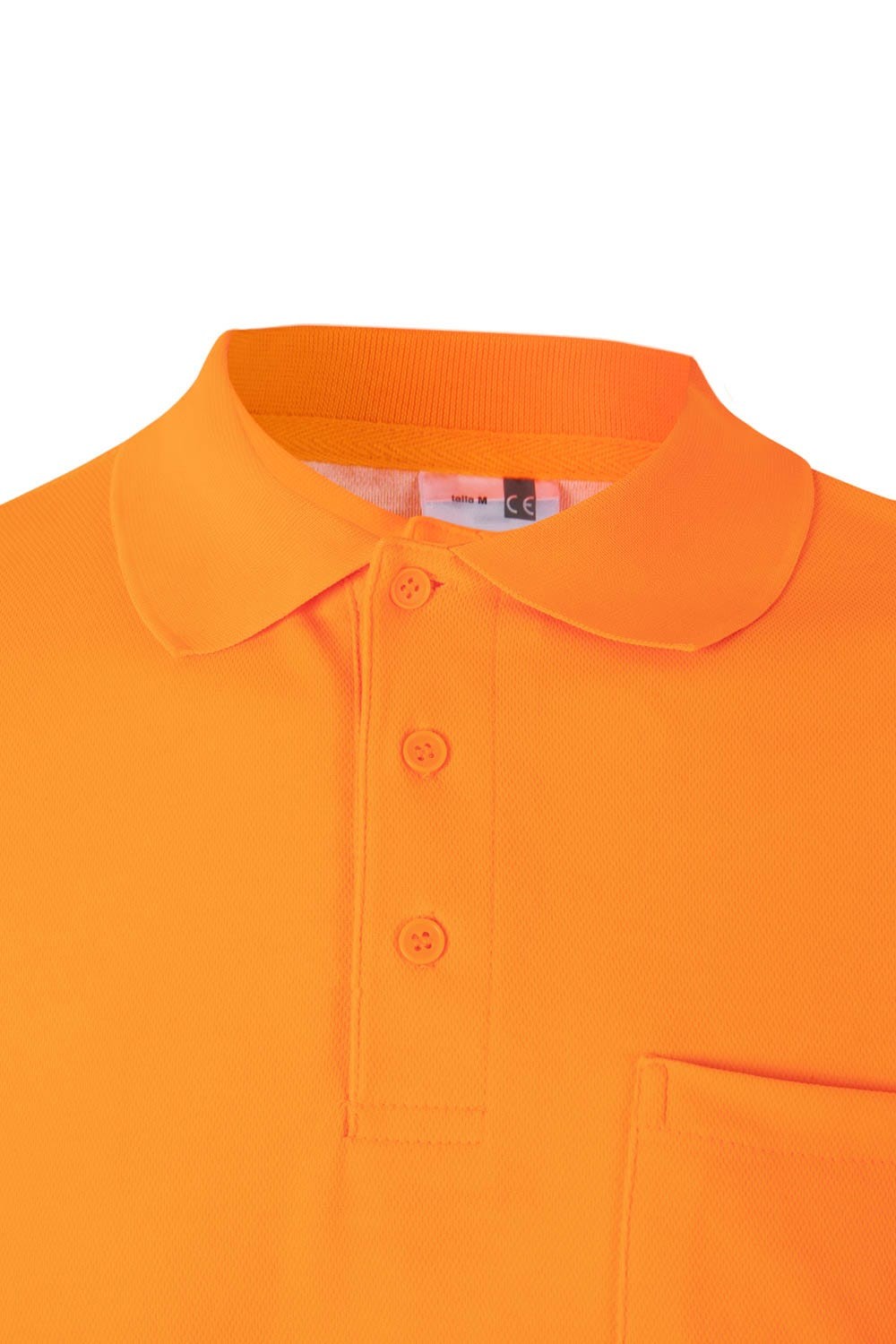 305524.POLO ALGODÓN ML RS NARANJA FLÚOR 2XL