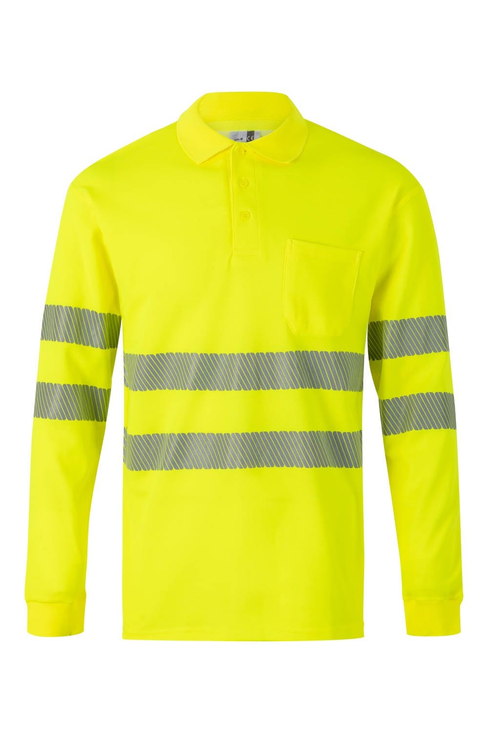 305524.POLO ALGODÓN ML RS AMARILLO FLÚOR 2XL