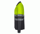 305525.POLO ALGODÓN BICOLOR ML RS GRIS/AMARILLO FLÚOR S
