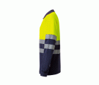 305525.POLO ALGODÓN BICOLOR ML RS AZUL NAVY/AMARILLO FLÚOR 2XL