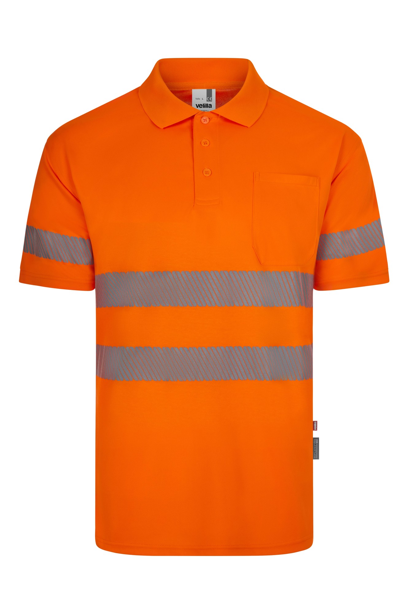 305532.POLO GRS MC RS NARANJA FLÚOR S