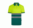 305533.POLO GRS BICOLOR MC RS VERDE/AMARILLO FLÚOR S