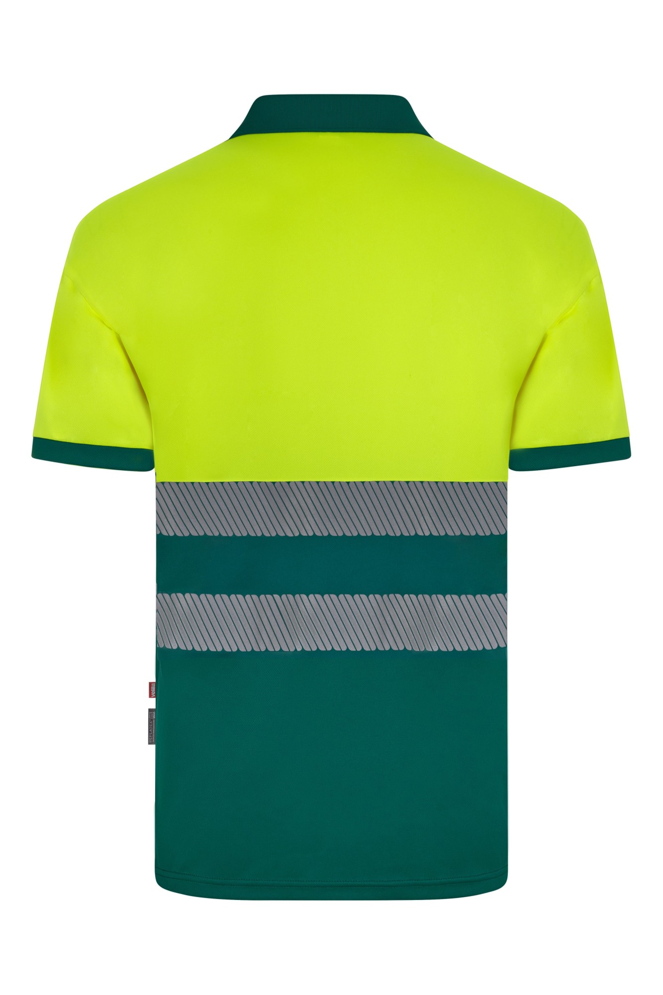 305533.POLO GRS BICOLOR MC RS VERDE/AMARILLO FLÚOR S