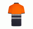 305533.POLO GRS BICOLOR MC RS AZUL NAVY/NARANJA FLÚOR S