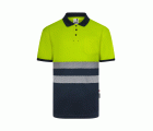 305533.POLO GRS BICOLOR MC RS AZUL NAVY/AMARILLO FLÚOR S