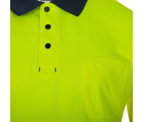 305533.POLO GRS BICOLOR MC RS AZUL NAVY/AMARILLO FLÚOR XL