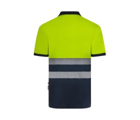 305533.POLO GRS BICOLOR MC RS AZUL NAVY/AMARILLO FLÚOR XL
