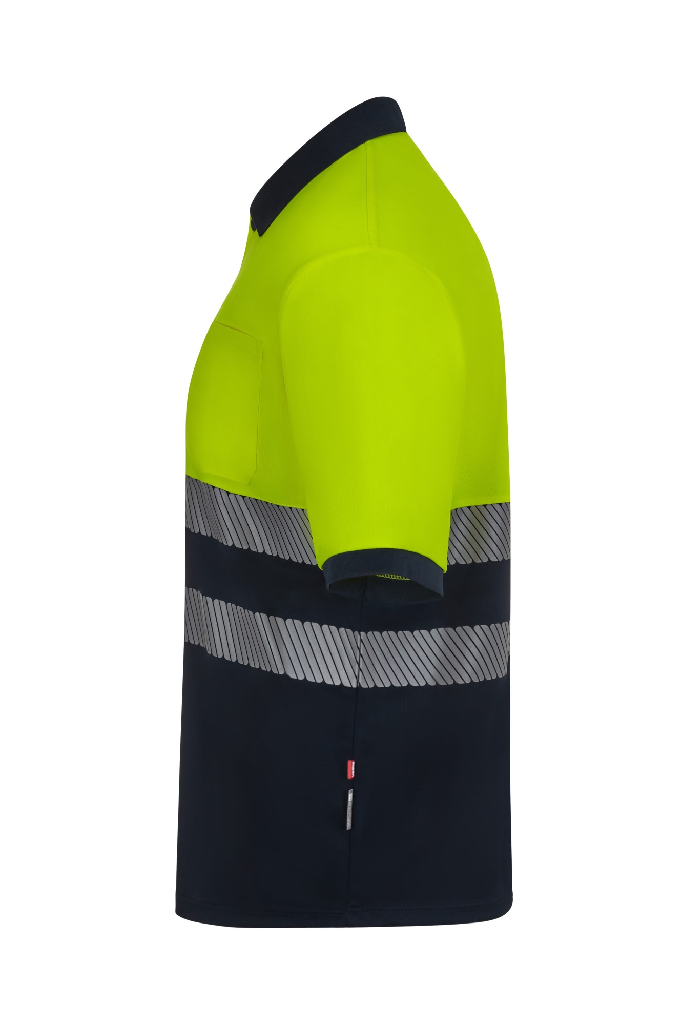 305533.POLO GRS BICOLOR MC RS AZUL NAVY/AMARILLO FLÚOR S