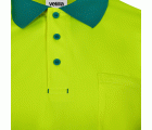 305535.POLO GRS BICOLOR ML RS VERDE/AMARILLO FLÚOR S