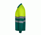 305535.POLO GRS BICOLOR ML RS VERDE/AMARILLO FLÚOR S