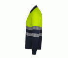 305535.POLO GRS BICOLOR ML RS AZUL NAVY/AMARILLO FLÚOR S
