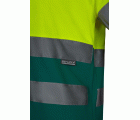 305613.CAMISETA ALGODÓN BICOLOR MC AV VERDE/AMARILLO FLÚOR S