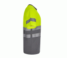 305613.CAMISETA ALGODÓN BICOLOR MC AV GRIS/AMARILLO FLÚOR S