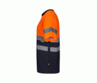 305613.CAMISETA ALGODÓN BICOLOR MC AV AZUL NAVY/NARANJA FLÚOR S