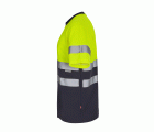 305613.CAMISETA ALGODÓN BICOLOR MC AV AZUL NAVY/AMARILLO FLÚOR S