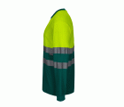 305615.CAMISETA ALGODÓN BICOLOR ML AV VERDE/AMARILLO FLÚOR S