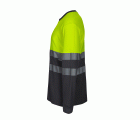 305615.CAMISETA ALGODÓN BICOLOR ML AV GRIS/AMARILLO FLÚOR S