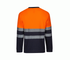 305615.CAMISETA ALGODÓN BICOLOR ML AV AZUL NAVY/NARANJA FLÚOR S