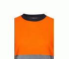 305615.CAMISETA ALGODÓN BICOLOR ML AV AZUL NAVY/NARANJA FLÚOR S