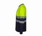 305615.CAMISETA ALGODÓN BICOLOR ML AV AZUL NAVY/AMARILLO FLÚOR S