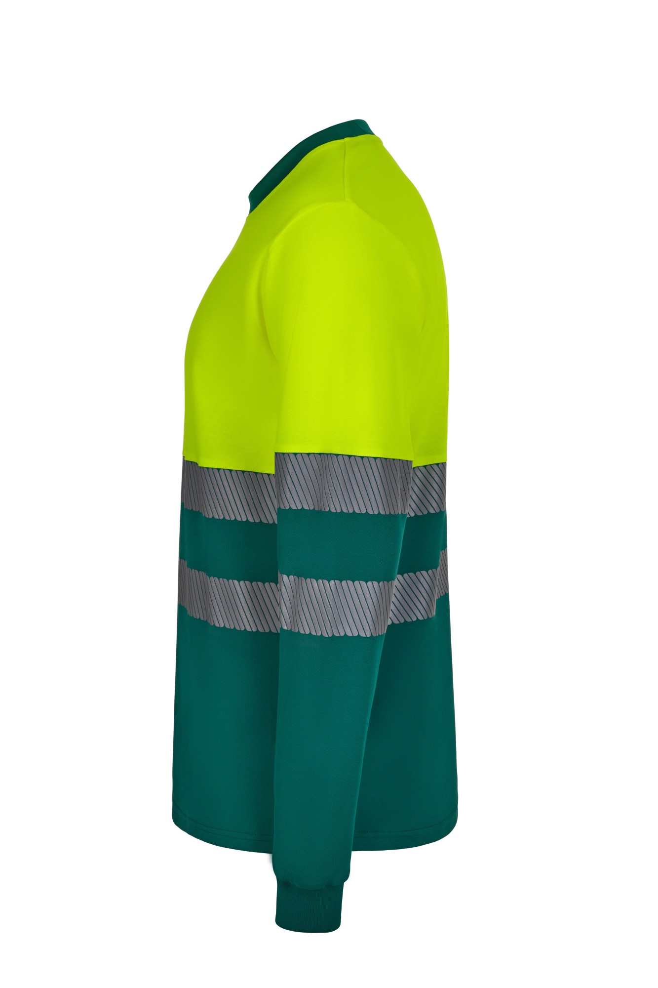 305619.CAMISETA ALGODÓN BICOLOR RCS M VERDE/AMARILLO FLÚOR S