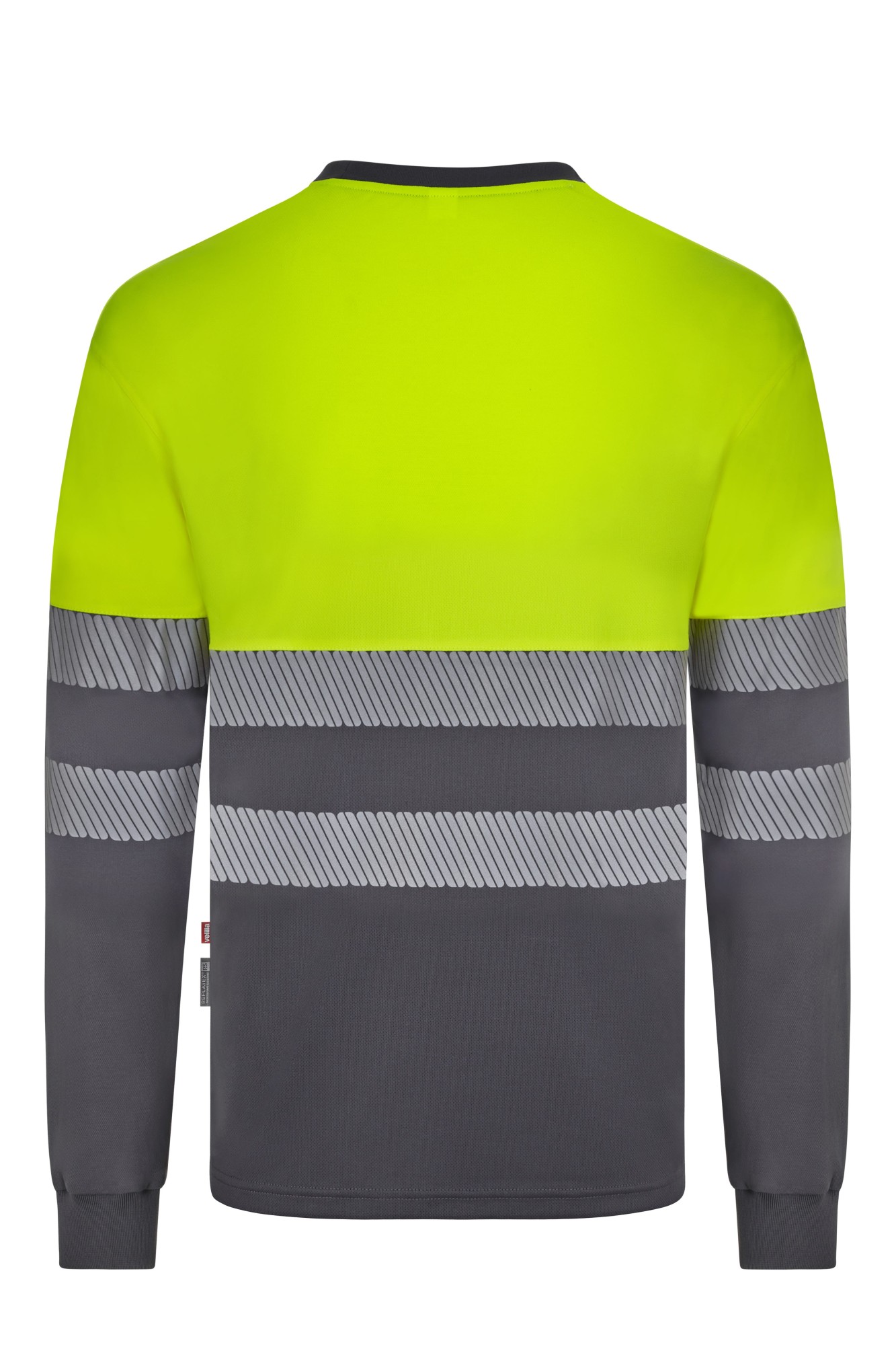 305619.CAMISETA ALGODÓN BICOLOR RCS M GRIS/AMARILLO FLÚOR S