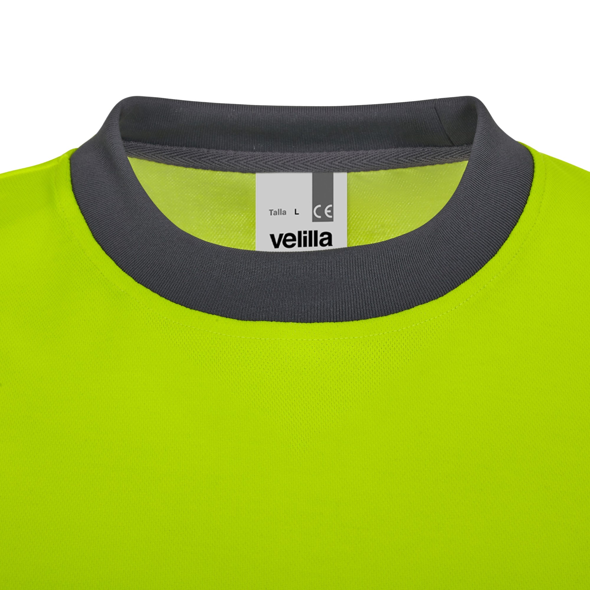 305619.CAMISETA ALGODÓN BICOLOR RCS M GRIS/AMARILLO FLÚOR S
