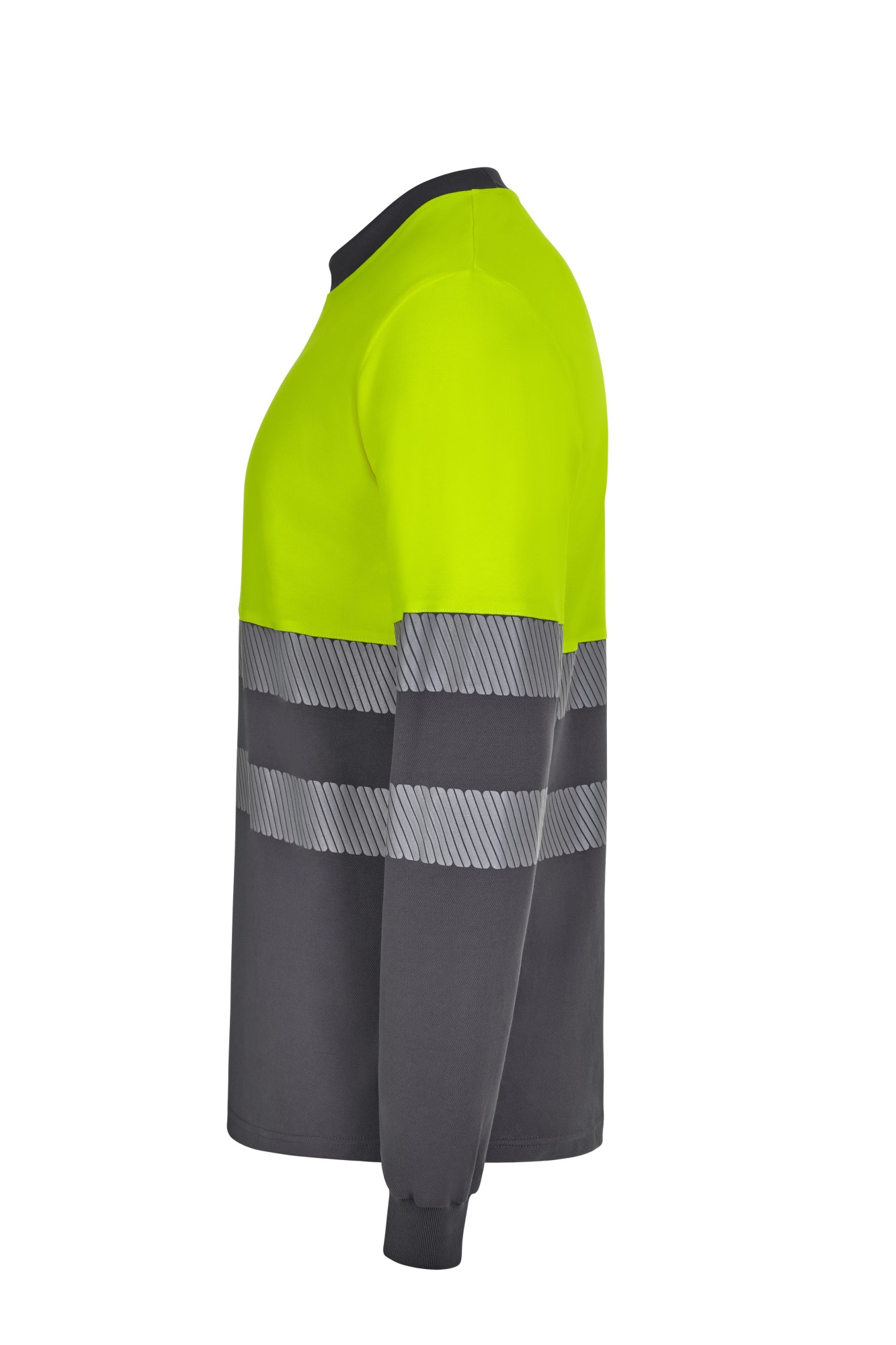 305619.CAMISETA ALGODÓN BICOLOR RCS M GRIS/AMARILLO FLÚOR S