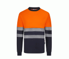 305619.CAMISETA ALGODÓN BICOLOR RCS M AZUL NAVY/NARANJA FLÚOR S