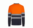 305619.CAMISETA ALGODÓN BICOLOR RCS M AZUL NAVY/NARANJA FLÚOR S