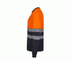 305619.CAMISETA ALGODÓN BICOLOR RCS M AZUL NAVY/NARANJA FLÚOR S