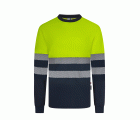 305619.CAMISETA ALGODÓN BICOLOR RCS M AZUL NAVY/AMARILLO FLÚOR S