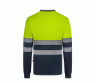 305619.CAMISETA ALGODÓN BICOLOR RCS M AZUL NAVY/AMARILLO FLÚOR S