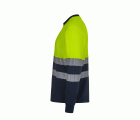 305619.CAMISETA ALGODÓN BICOLOR RCS M AZUL NAVY/AMARILLO FLÚOR S