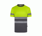 305633.CAMISETA GRS BICOLOR MC RS GRIS/AMARILLO FLÚOR S