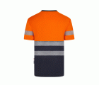 305633.CAMISETA GRS BICOLOR MC RS AZUL NAVY/NARANJA FLÚOR S
