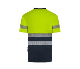 305633.CAMISETA GRS BICOLOR MC RS AZUL NAVY/AMARILLO FLÚOR L