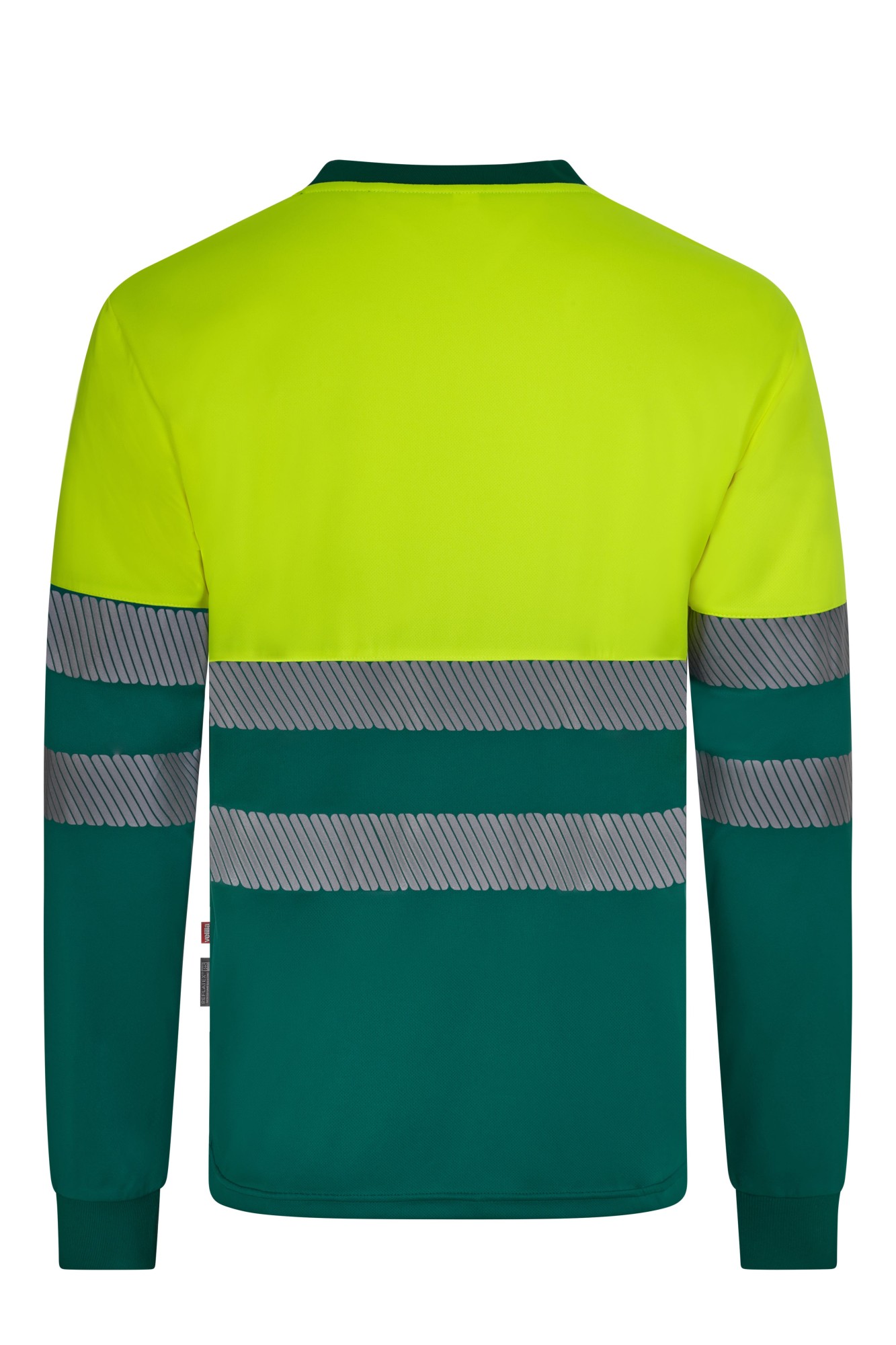 305635.CAMISETA GRS BICOLOR ML RS VERDE/AMARILLO FLÚOR S