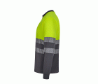 305635.CAMISETA GRS BICOLOR ML RS GRIS/AMARILLO FLÚOR S