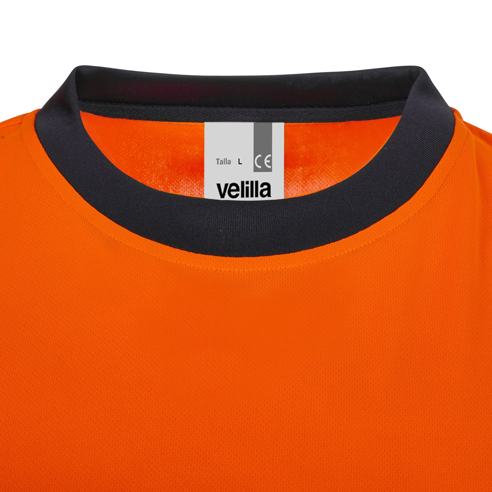305635.CAMISETA GRS BICOLOR ML RS AZUL NAVY/NARANJA FLÚOR S